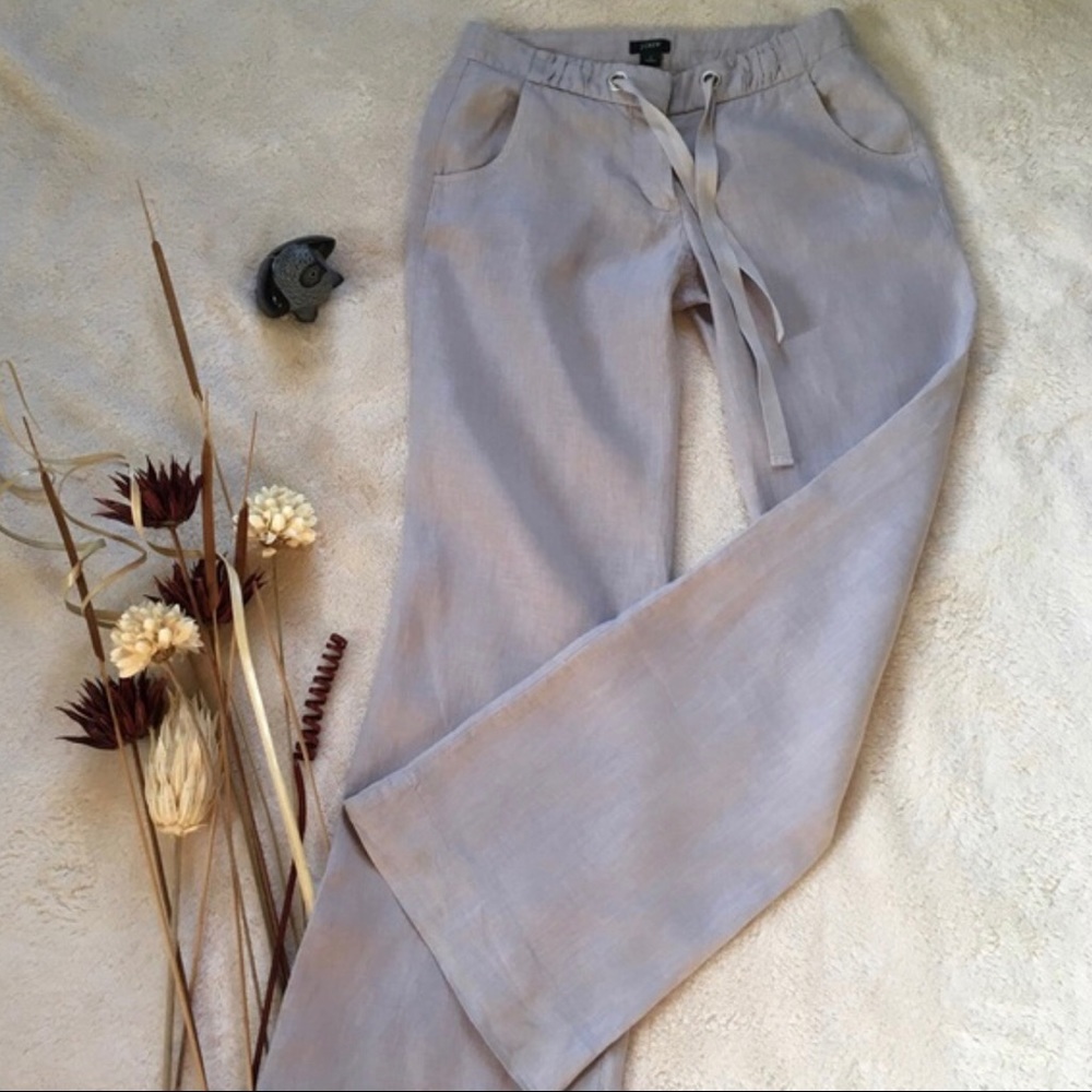 Wide leg linen pants from Jcrew